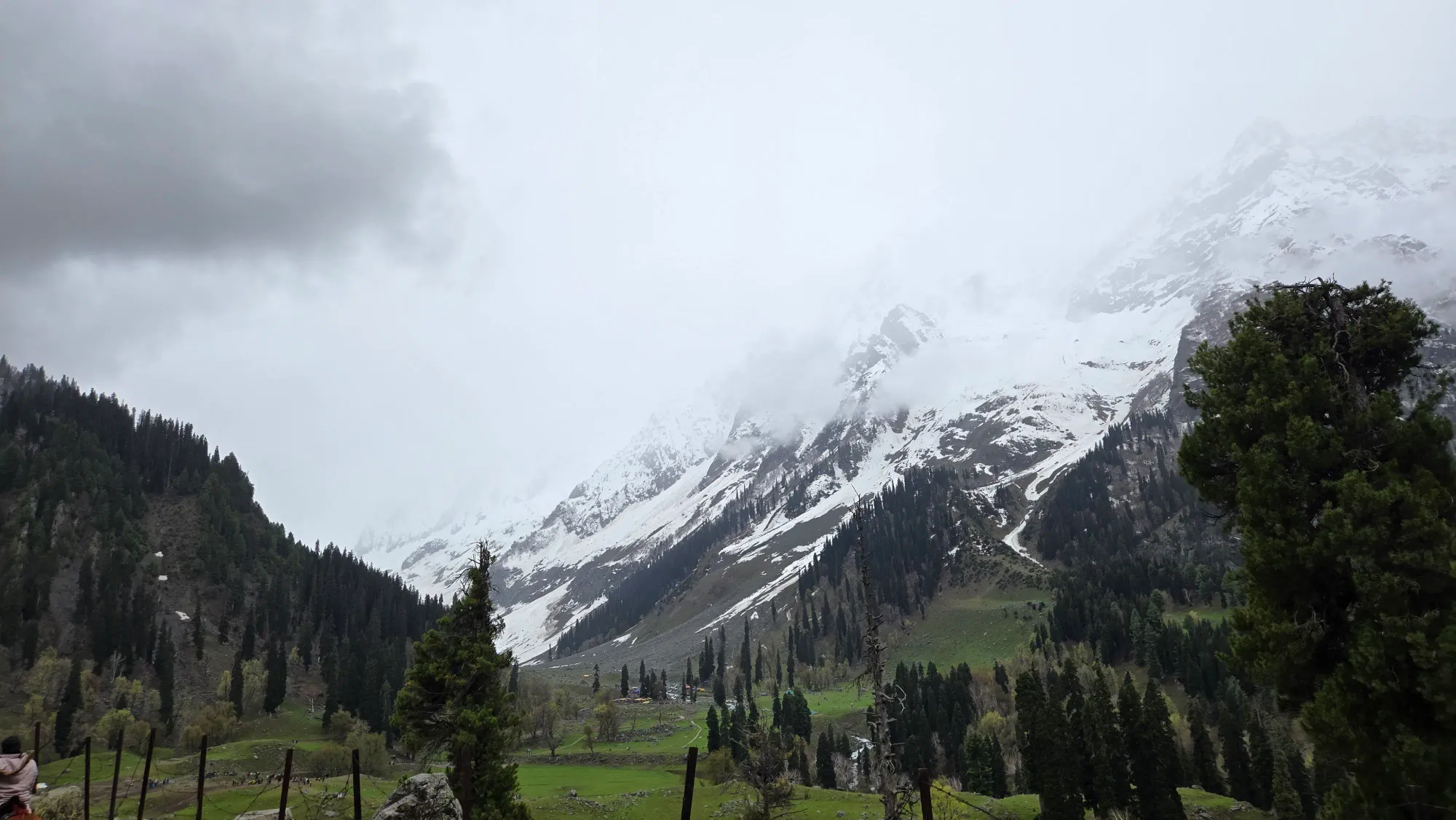 Snow-covered Thajiwas Glacier in Sonmarg, Kashmir