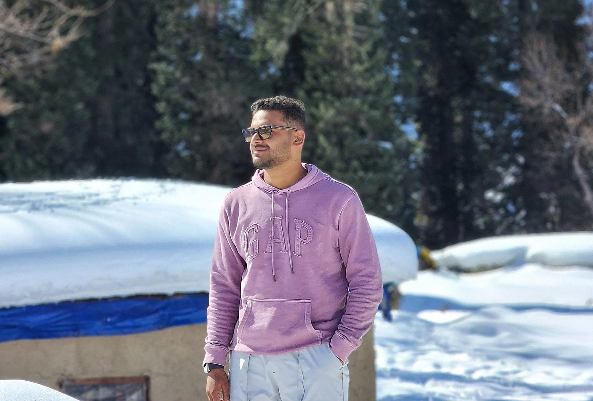 Snow covered landscape of Sonamarg, Kashmir