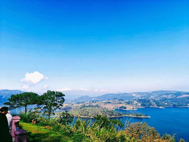 Title: Umiam Lake view on the road to Shillong - Description: Umiam Lake view on the road to Shillong